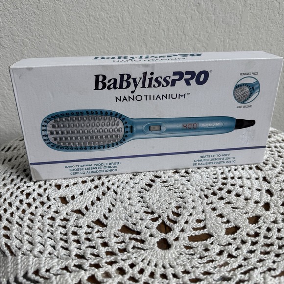 BaByliss PRO Other - BaBylissPRO Nano Titanium Ionic Thermal Paddle Brush Flat Iron, New, Working